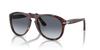 Persol Men's Pilot Sunglasses Havana Frame Blue Gradient Lens PO0649 24/86