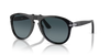 Persol Men's Pilot Sunglasses Black Frame Blue Gradient Lens PO0649 95/S3