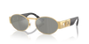 Versace Sunglasses Oval Gold Frame Green Mirror Silver Lens VE2264 100230