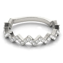 Zig-Zag Pavé Eternity Diamond Ring