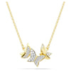 Swarovski Idyllia Lilia Butterfly Pendant Necklace Gold 5736068