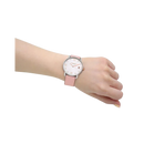 Coach Elliot Ladies Silver Pink Leather Watch 14504199