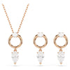 Swarovski Mesmera Pendant Set Rose Gold Mixed-Cut 5733808