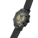 Versus Versace Palestro Men’s Black Leather Chronograph Watch VSP391220 - Watches