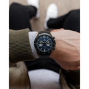 Vincero Apex Men’s Matte Black / Navy Blue Stainless Steel Chronograph Watch - WATCHES