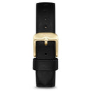 Vincero Ava Ladies Jet Black/Gold Leather Watch - WATCHES