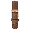 Vincero Eros Ladies Brown Italian Leather Rose Gold & White Watch
