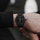 Kairos Mens Matte Black Mesh Stainless Steel Analogue Watch