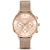 Vincero Kleio Ladies Rose Gold Chronograph Mesh Watch