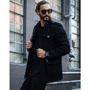 Rogue Mens Black Silicone Blue Dial Sapphire Chronograph Watch