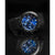 Rogue Mens Black Silicone Blue Dial Sapphire Chronograph Watch