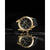 Rogue Mens Black Silicone Gold Case Sapphire Chronograph Watch
