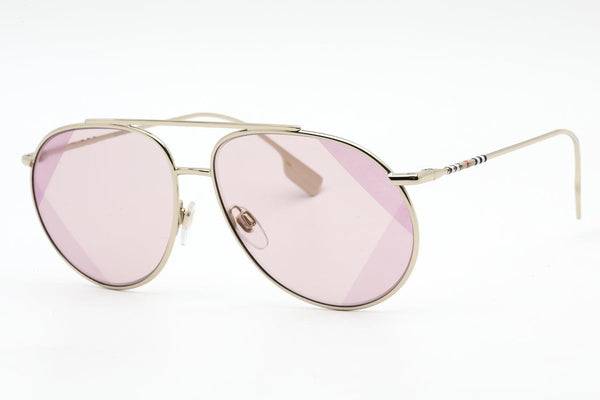 Burberry BE3138 Alice Ladies Aviator Pink Len's Sunglasses 110984 - WatchStatus Ltd