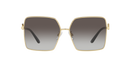 Dolce & Gabbana Square Sunglasses Gold Frame Grey Lens DG2279 02/8G