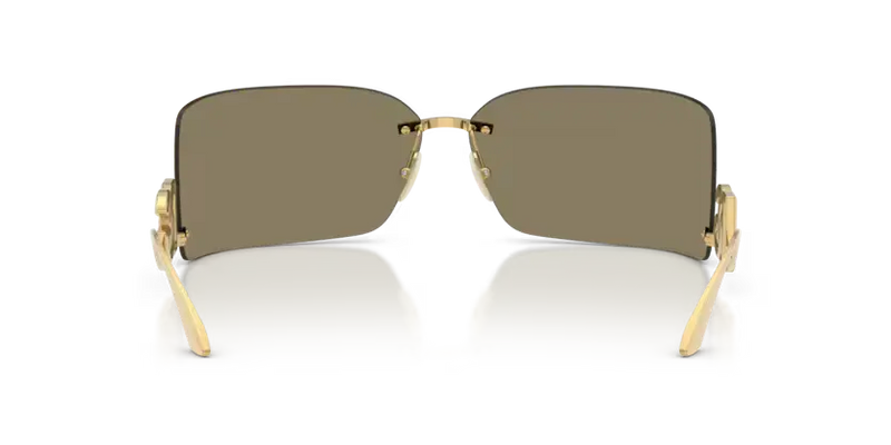 Dolce & Gabbana Rectangle Sunglasses Gold Mirror Lens DG2319 02/5A