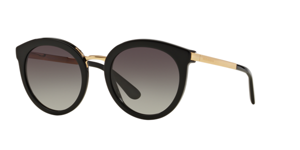 Dolce & Gabbana Round Sunglasses Black Frame DG4268 501/8G