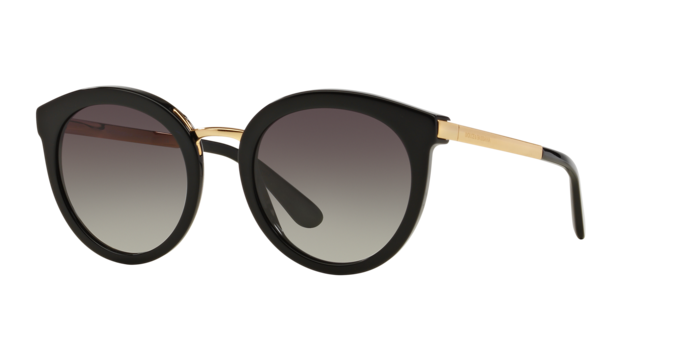 Dolce & Gabbana Round Sunglasses Black Frame DG4268 501/8G