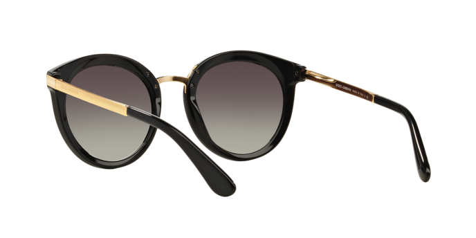 Dolce & Gabbana Round Sunglasses Black Frame DG4268 501/8G