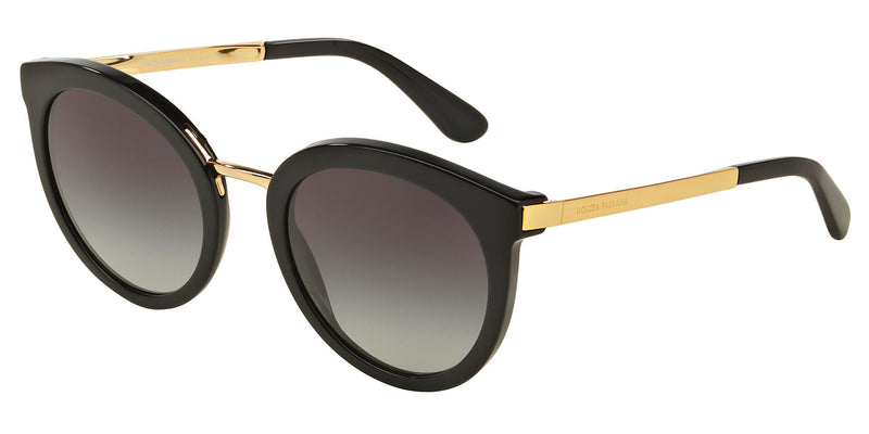 Dolce & Gabbana Round Sunglasses Black Frame DG4268 501/8G
