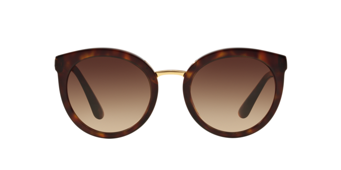 Dolce & Gabbana Round Sunglasses Havana Frame DG4268 502/13
