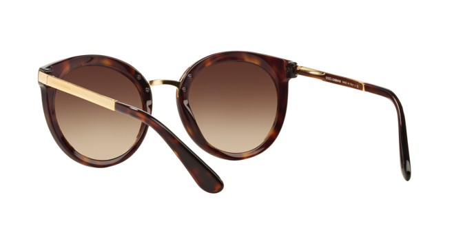Dolce & Gabbana Round Sunglasses Havana Frame DG4268 502/13