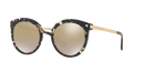 Dolce & Gabbana Round Sunglasses Black/Gold Frame Mirror Lens DG4268 911/6E