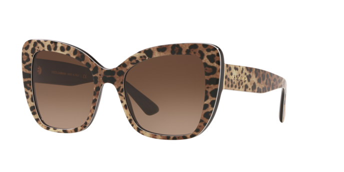Dolce & Gabbana Butterfly Sunglasses Leopard Frame DG4348 316313
