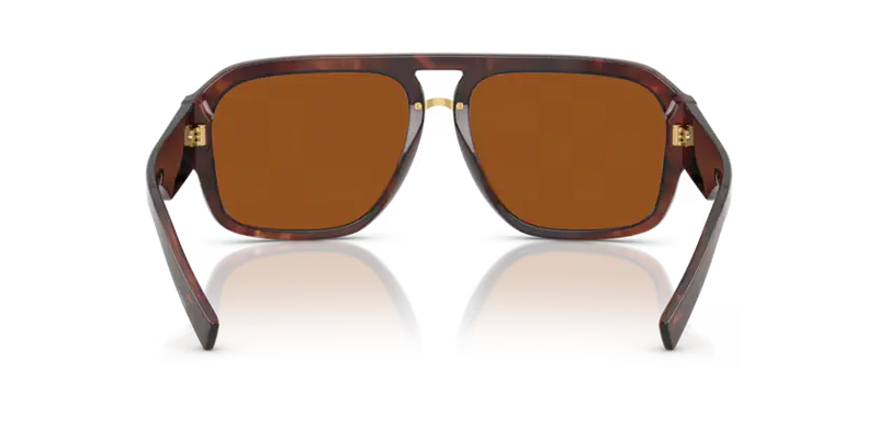 Dolce & Gabbana Men's Pilot Sunglasses Red Brown Havana DG4403 322273