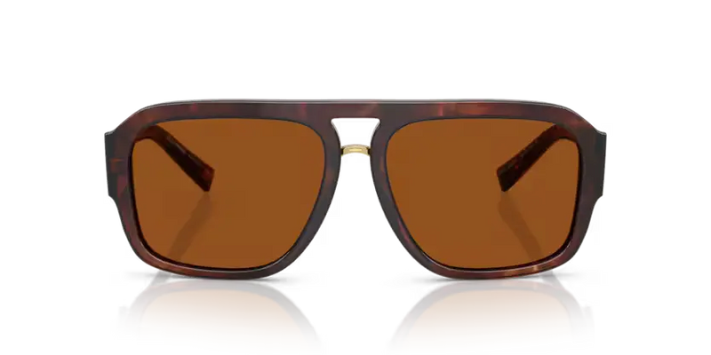 Dolce & Gabbana Men's Pilot Sunglasses Red Brown Havana DG4403 322273