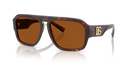 Dolce & Gabbana Men's Pilot Sunglasses Red Brown Havana DG4403 322273