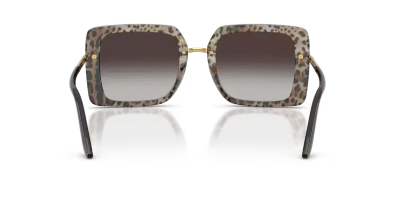 Dolce & Gabbana Square Sunglasses Black on Leo Frame DG4491 32998G