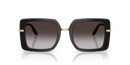 Dolce & Gabbana Square Sunglasses Black on Leo Frame DG4491 32998G