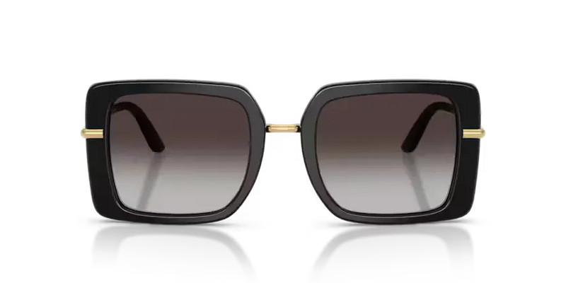 Dolce & Gabbana Square Sunglasses Black on Leo Frame DG4491 32998G