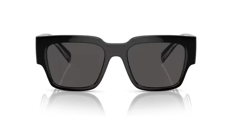 Dolce & Gabbana Square Injected Sunglasses Black Frame DG6184 501/87