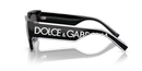 Dolce & Gabbana Square Injected Sunglasses Black Frame DG6184 501/87