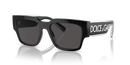 Dolce & Gabbana Square Injected Sunglasses Black Frame DG6184 501/87