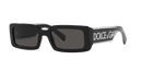Dolce & Gabbana Rectangle Sunglasses Black Frame DG6187 501/87