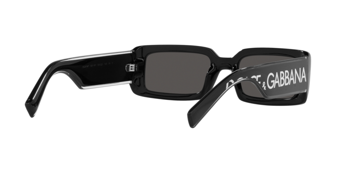 Dolce & Gabbana Rectangle Sunglasses Black Frame DG6187 501/87