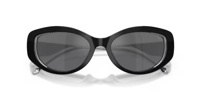 Diesel Sunglasses Oval Black Frame Mirror Lens DL2001MU 701/6G