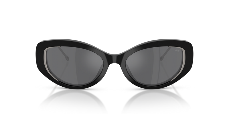 Diesel Sunglasses Oval Black Frame Mirror Lens DL2001MU 701/6G