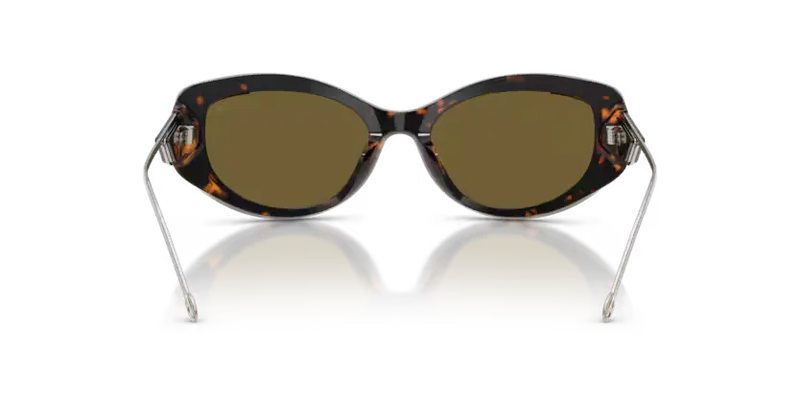 Diesel Sunglasses Rectangle Havana Frame Emerald Iridium Lens DL2002MU 720/J2