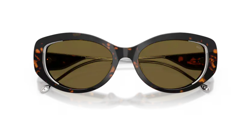 Diesel Sunglasses Rectangle Havana Frame Emerald Iridium Lens DL2002MU 720/J2