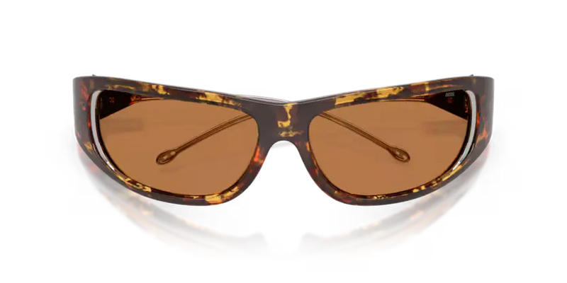 Diesel Sunglasses Oval Havana Frame Light Brown Lens DL3001 201373