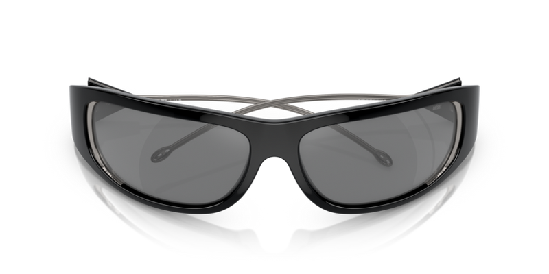 Diesel Sunglasses Oval Black Frame Grey Mirror Lens DL3001 501/6G