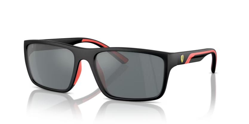 Scuderia Ferrari Sunglasses Matte Black Frame Grey Lens FZ6003U 504/6G