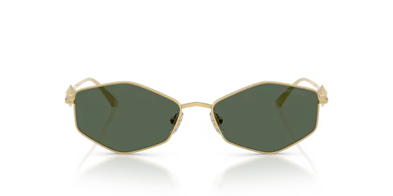 Jimmy Choo Zoey Sunglasses Geometric Gold Frame Green Lens JC4017 302371