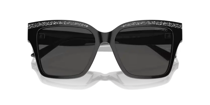 Jimmy Choo Pillow Sunglasses Black Glitter Frame JC5003 503687