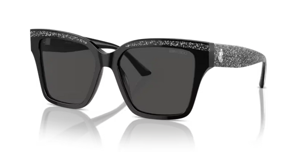 Jimmy Choo Pillow Sunglasses Black Glitter Frame JC5003 503687
