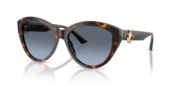 Jimmy Choo Phantos Sunglasses Havana Frame Blue Lens JC5007 50028F