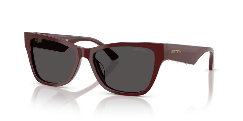 Jimmy Choo Pearl Sunglasses Pillow Burgundy Frame JC5024HU 505787